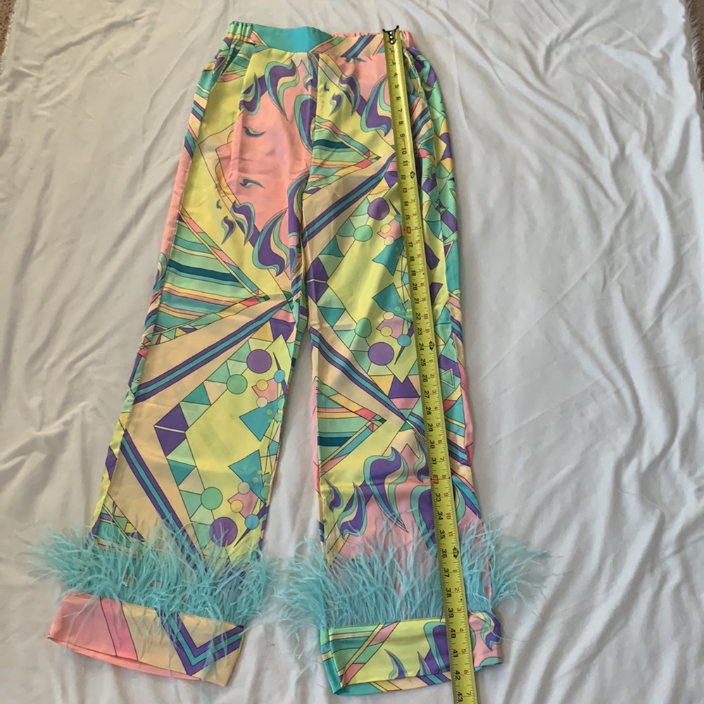 OCEANUS SILK BLAZER AND TROUSER SET - Picture 13 of 17
